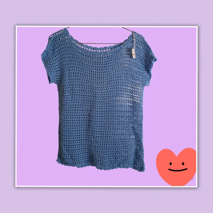 Remera tejida crochet