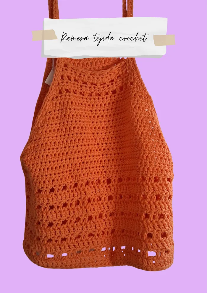 Remera tejida crochet