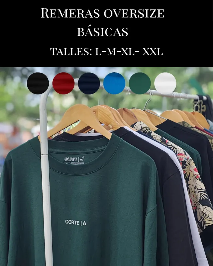 PACK X3 REMERAS - CORTE | A - OVER SIZE
