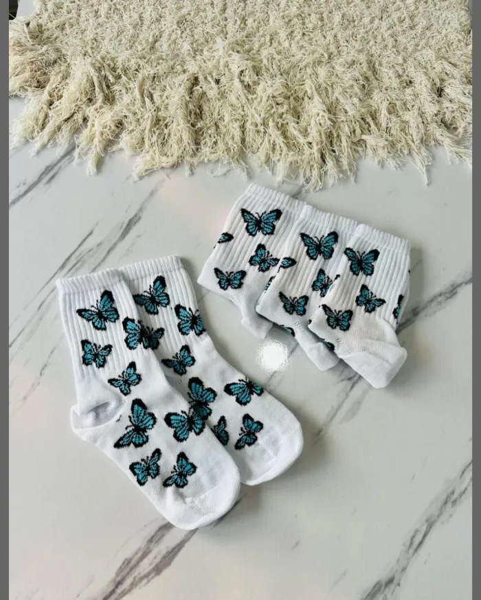 TENIS 100% ALGODON INFANTIL MARIPOSITAS