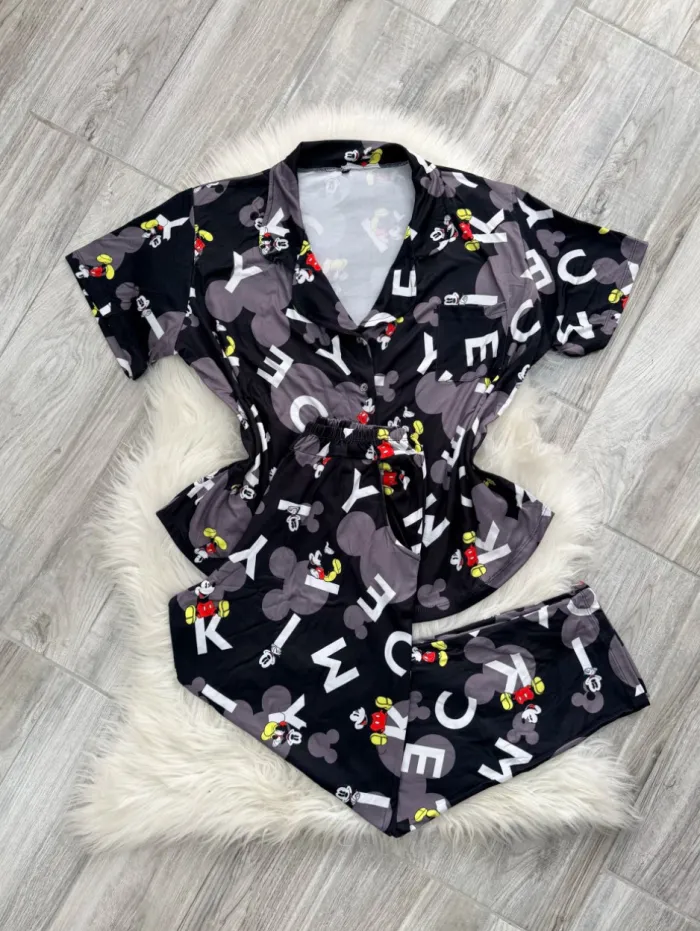 Pijamas camiseros de algodón 