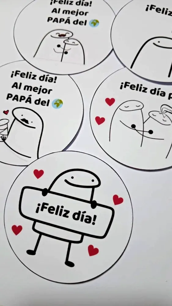 Toppers circular Día del Padre 💘