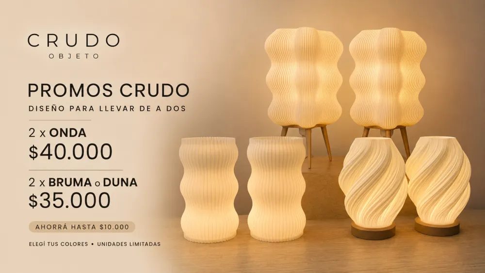 Promos CRUDO · Llevá 2 y ahorrá