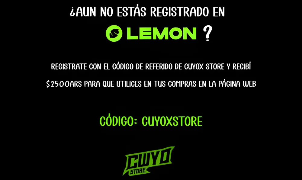 REGÍSTRATE EN LEMON 