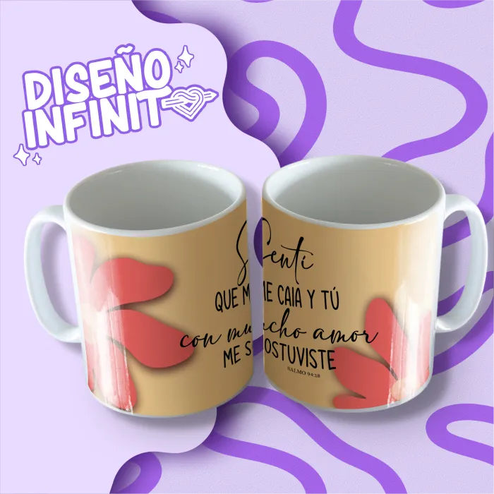 Taza con versos biblicos