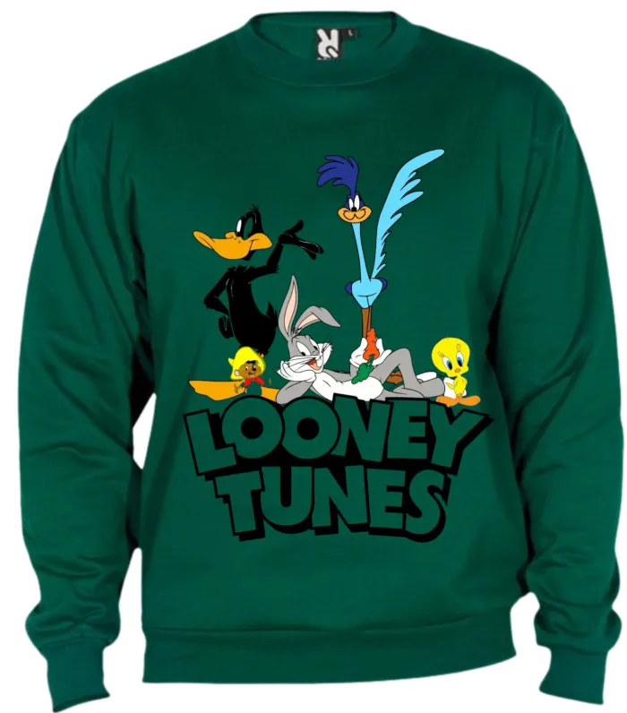 Hoodies Looney Tunes Verde