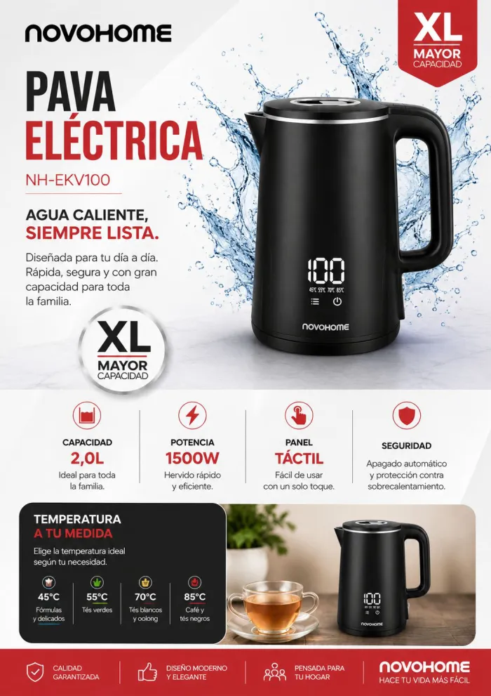Pava eléctrica novohome