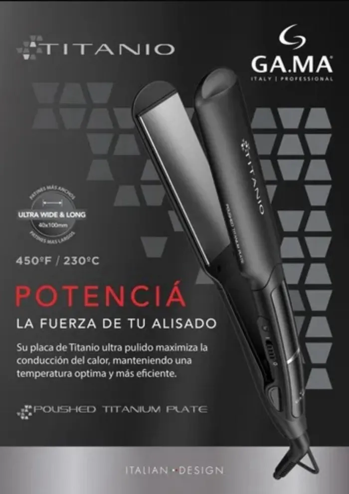 Planchita de pelo GAMA TITANIO PROFESIONAL 2