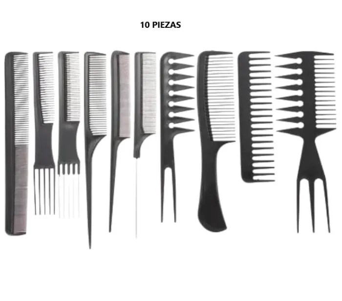 COMBO KIT DE PEINES 10 PCS