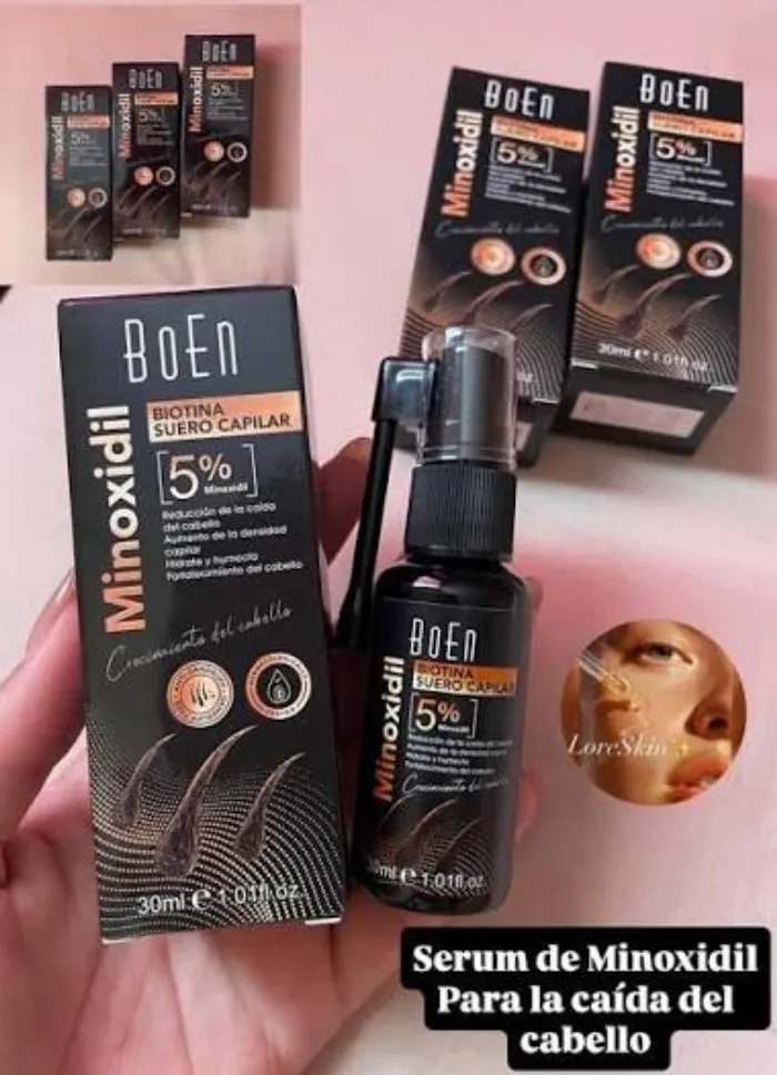 BoEn BiOTINA SUERO CAPILAR con 5% Minoxidil 