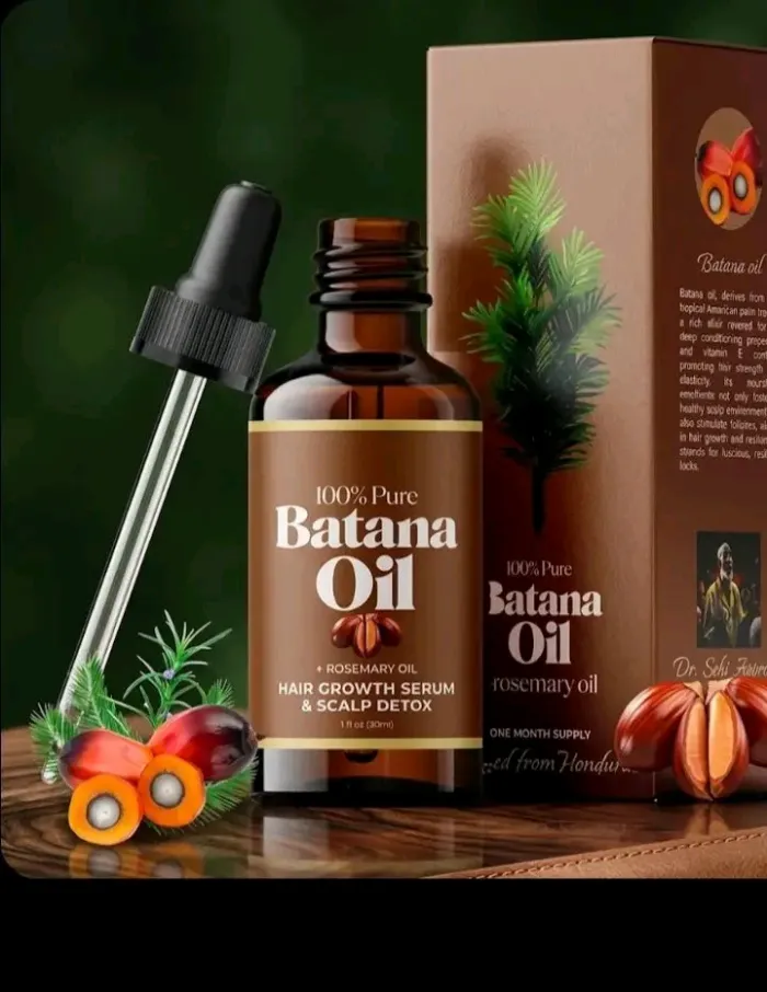 100% Pure Batana Oil + Rosemary.