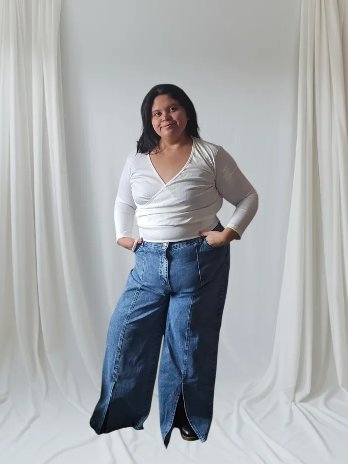 JEAN WIDE SIMONA NEVADO AZUL