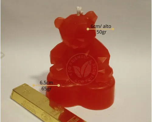 Oso face con base corazón. 