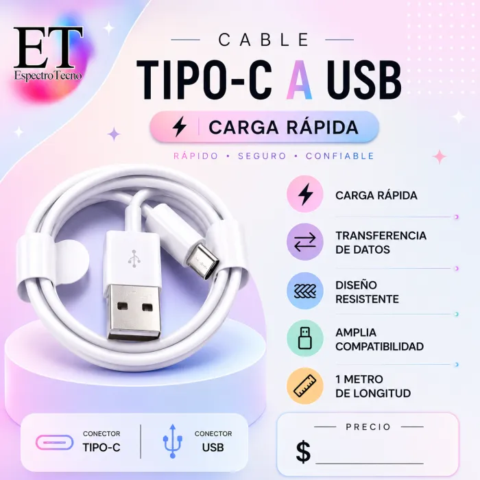 Cable USB a C