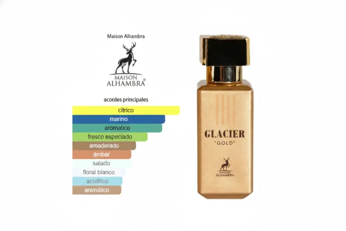 Perfume Arabe Glacier Gold Maison Alhmabra 30ML 2
