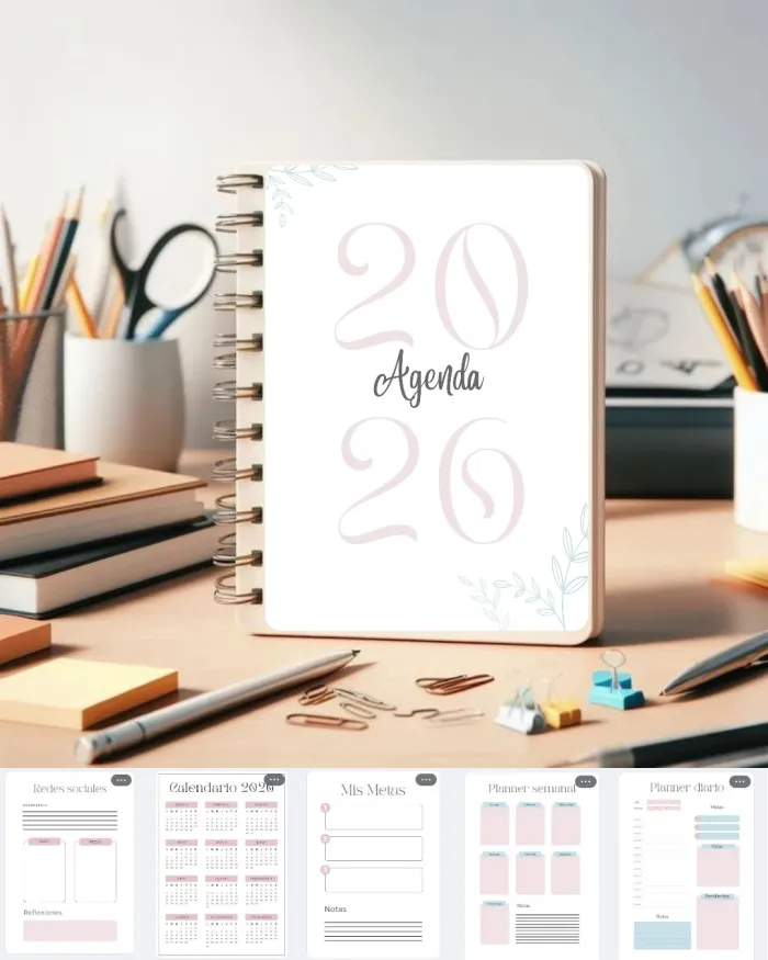 Agenda Planner Redes 2026 - Archivo PDF 