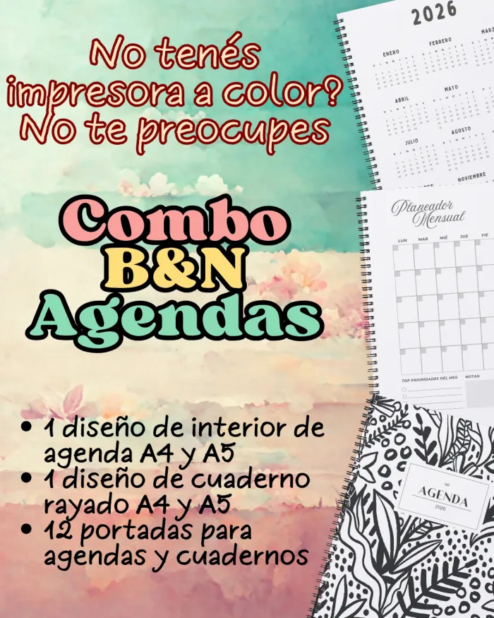 Combo Emprendedor Encuadernación B&N