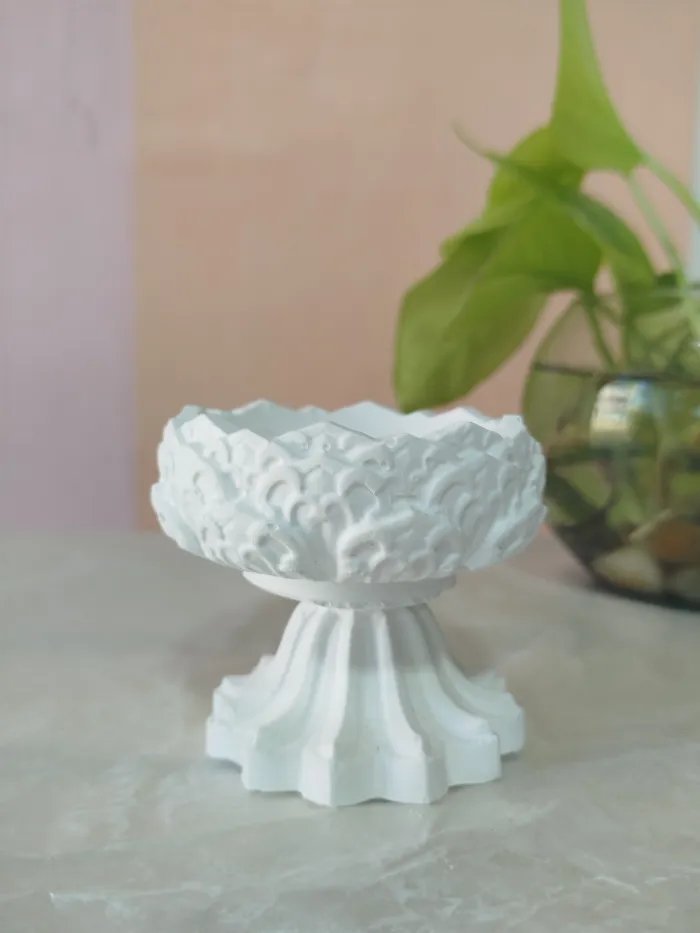 Portavela en yeso paris