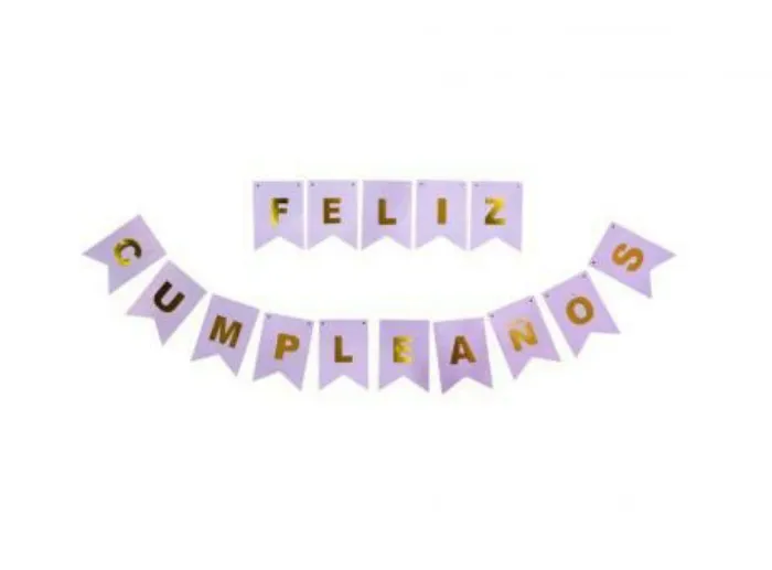 Banderin mini Feliz cumpleaños