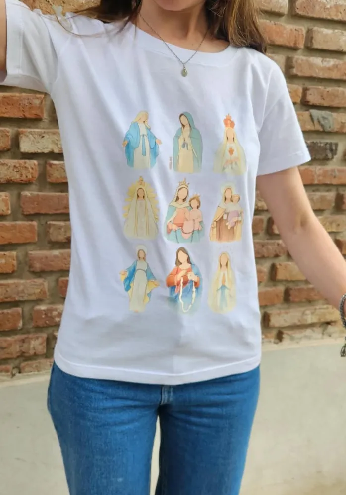 Remera "ADVOCACIONES MARIANAS"