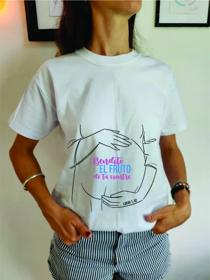 Remera "Bendito el fruto de tu vientre"