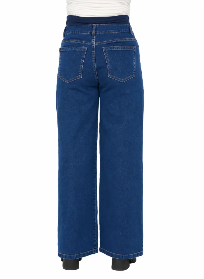 Jean Wide Leg Botón Falso  2