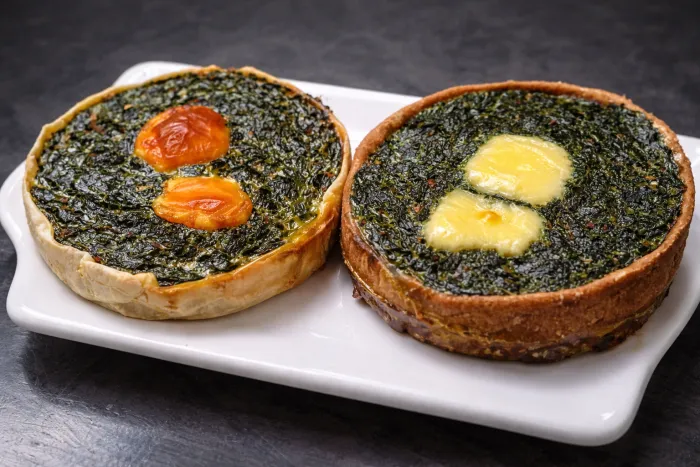 Tarta integral de espinaca