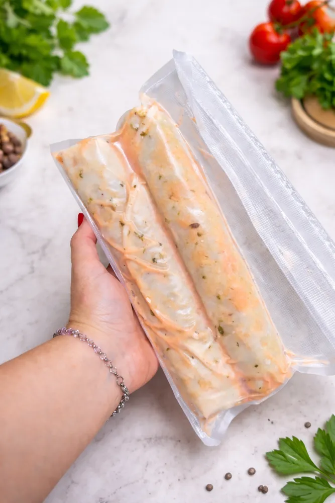 Canelones de verduras XXL con salsa rosa 