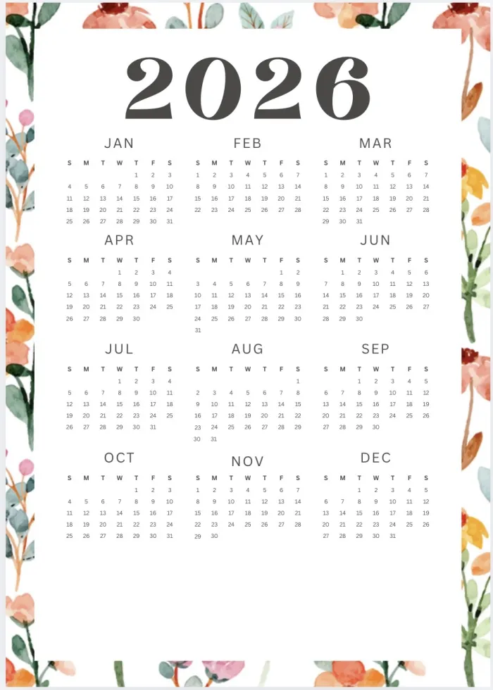 Teacher planner 2026 flores 2