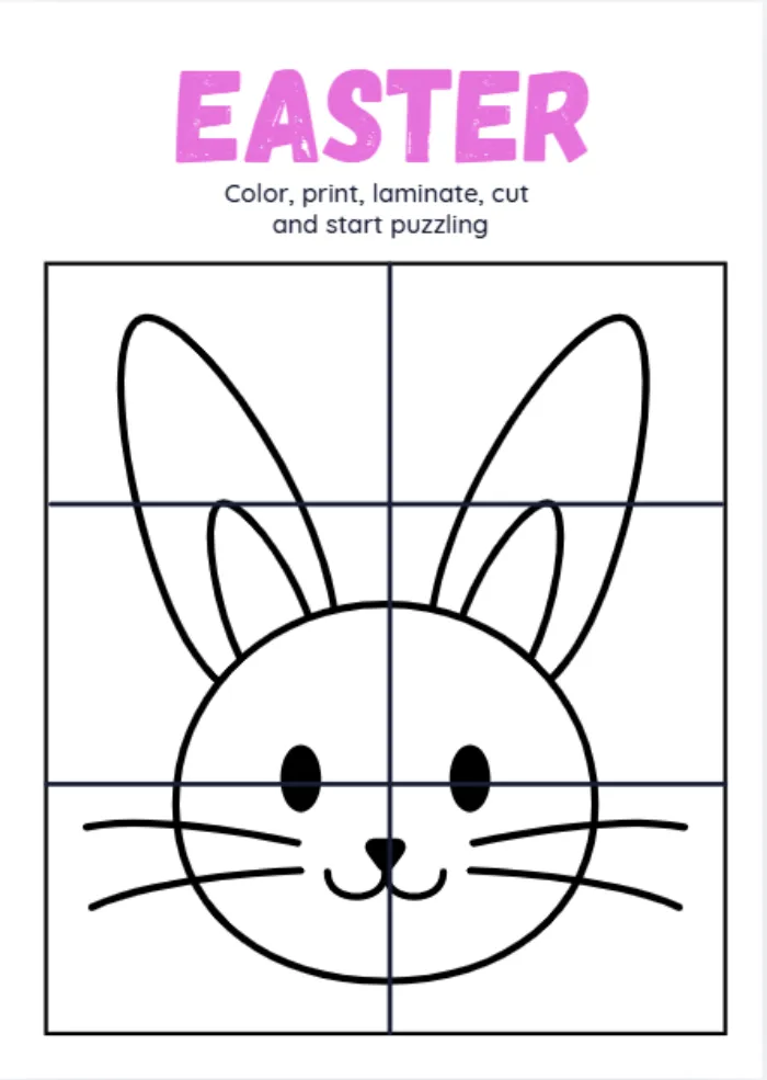 Easter Coloring Puzzle Set 2