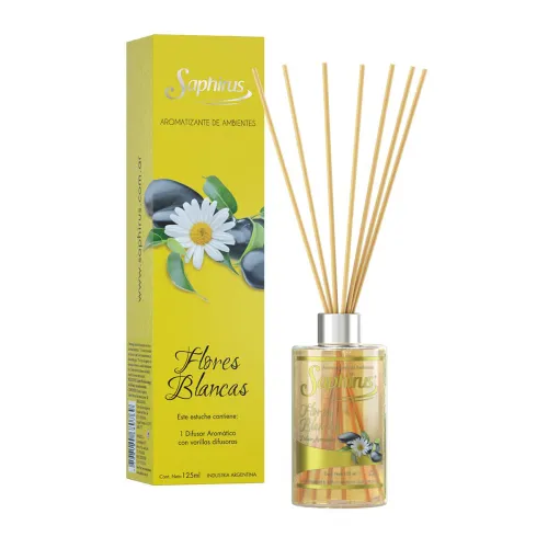 Difusor flores blancas