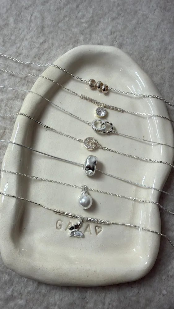 Collares en Acero Blanco