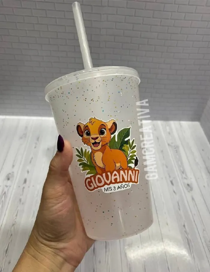 VASO GLITTER 500 CC x10 u