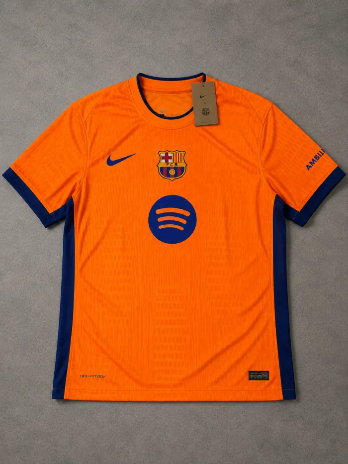 Camsieta Naranja Barcelona (Versión Jugador)