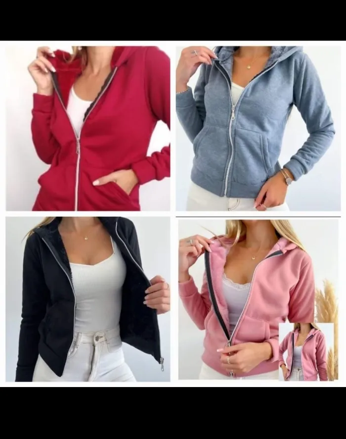 CAMPERA CON PIEL COLORES VARIOS