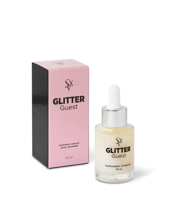 Iluminador corporal con glitter