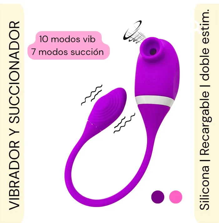Vibrador y succionador Sucking