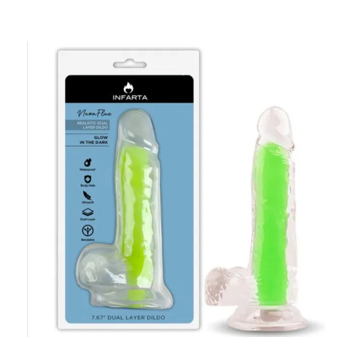 Dildo neón (brillo en la oscuridad) 2