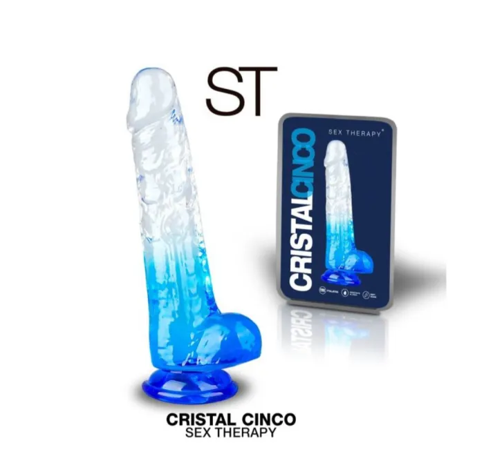 Dildo cristal azul
