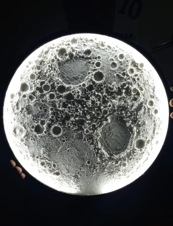 Lámpara de pared luna Sensor touch 50 cm 🌑
