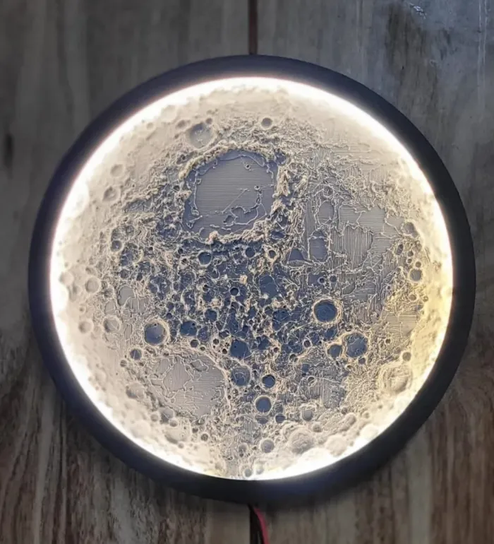 Lámpara luna pared 30 CM 🌛 2