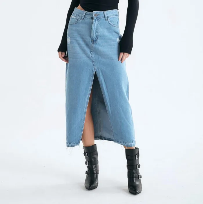 falda denim midi 2