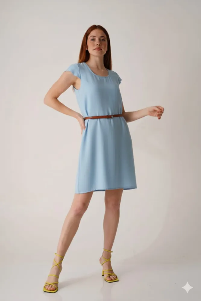 Vestido de Lino con cey