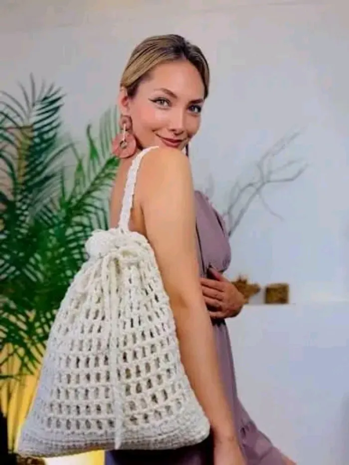Mochila de crochet 