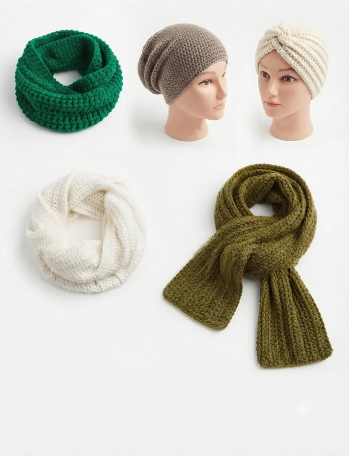 Gorro, cuellera, diadema, polaina y bufanda  2