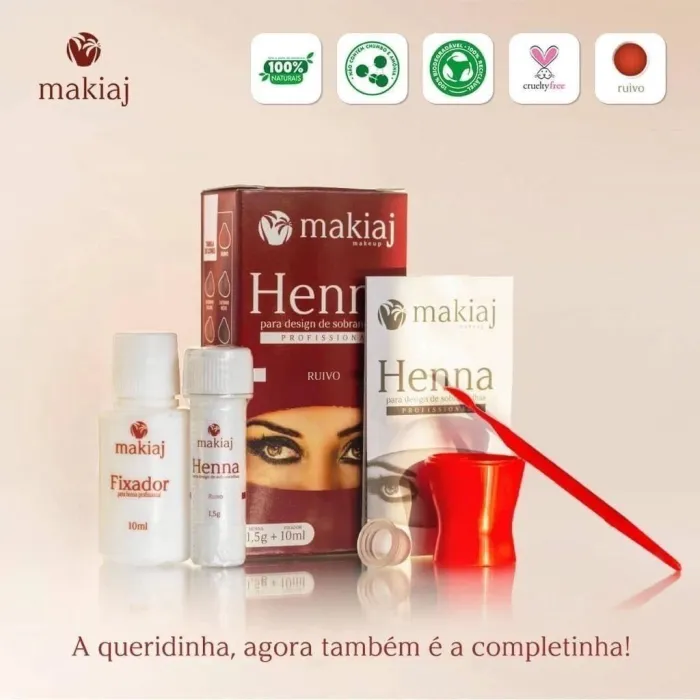 Henna Makiaj Castaño medio 