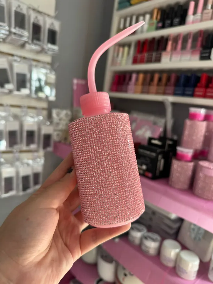  Botella pico curvo con strass 