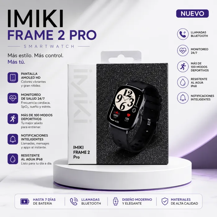 Smartwatch IMIKI Frame 2 Pro