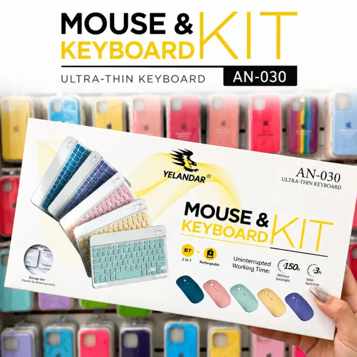 Kit Teclado y Mouse Ultra Delgado AN-030