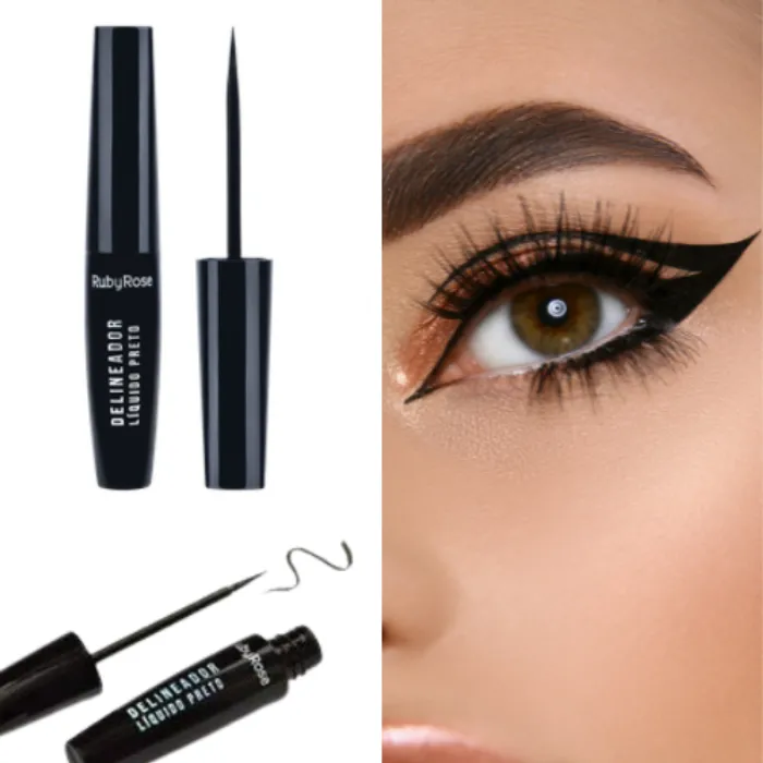 Delineador líquido Preto Ruby Rose